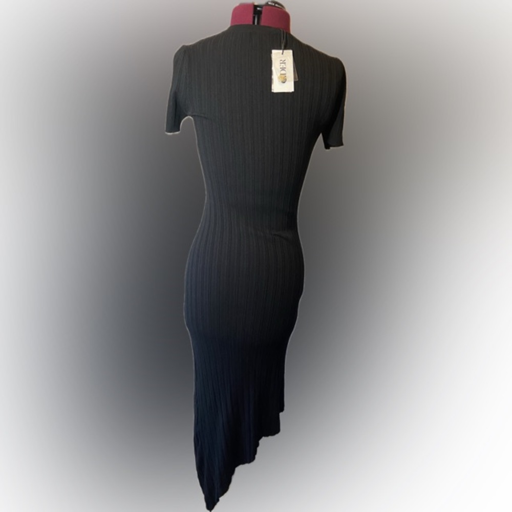 Cider Black Cutout Dress Small NWT - Picture 4 of 13